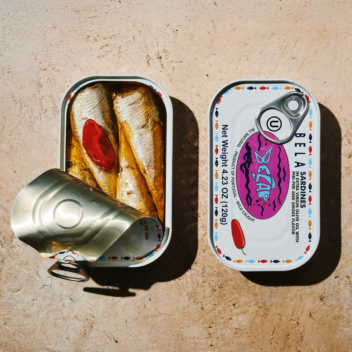 Spicy Sardines in Extra Virgin Olive Oil with Piri Piri