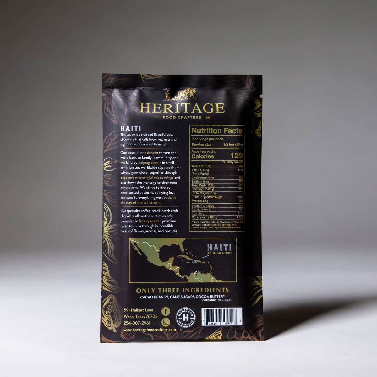 70% Haiti Chocolate Bar 50g