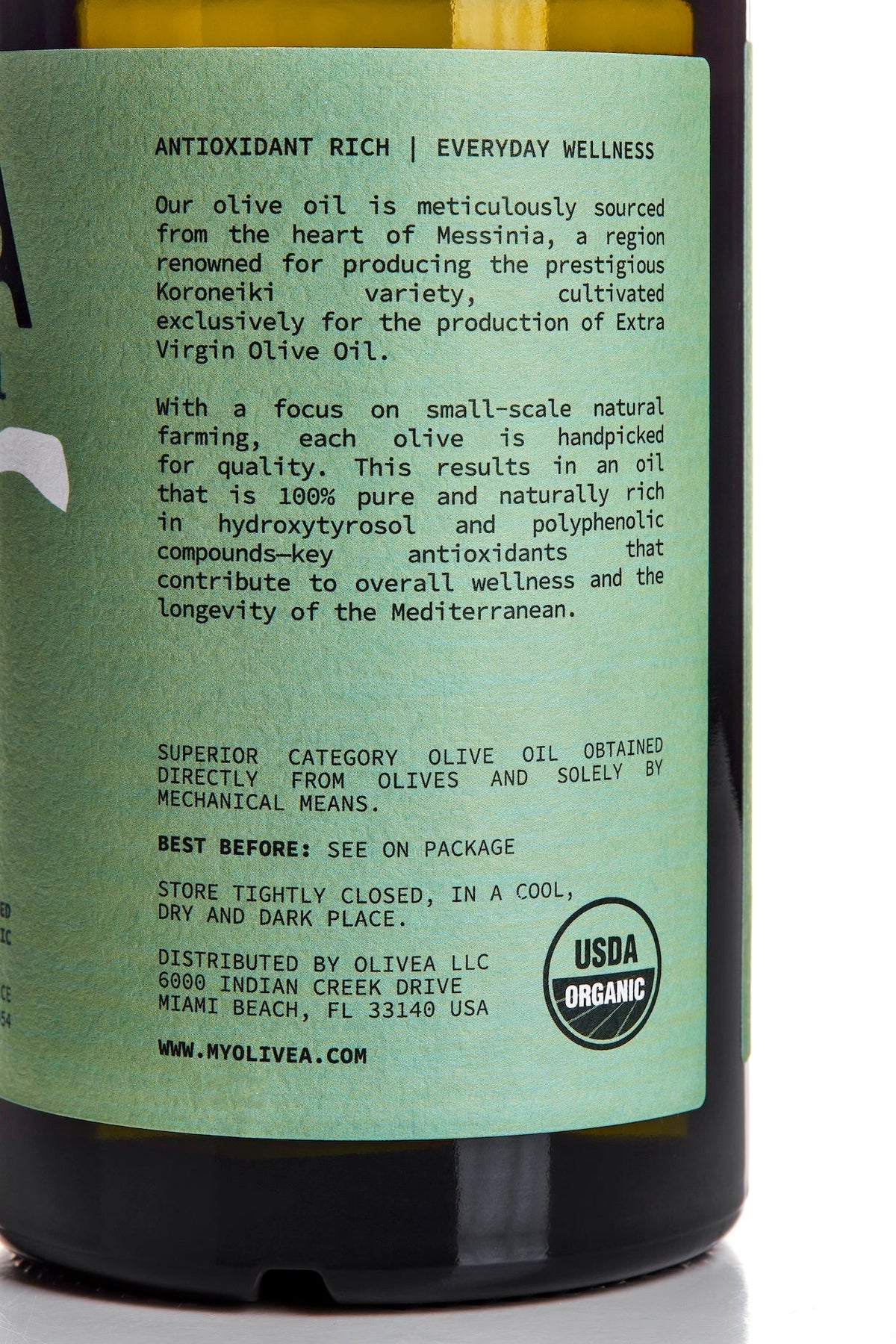 High Phenolic Extra Virgin Olive Oil — 500+ mg/kg Polyphenols