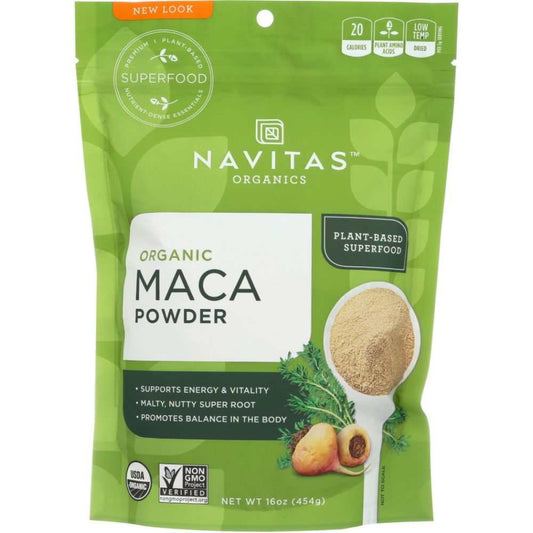 NAVITAS  Organic Maca Powder, 16 oz